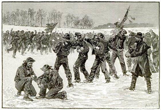 Not All Civil War Battles Were Fought With Bullets Some Were Fought With Snowballs A House 