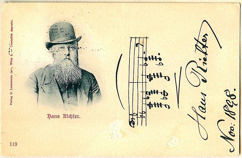 https://commons.wikimedia.org/wiki/File:Hans_Richter_Korrespondenzkarte_mit_Notenzitat_und_Unterschrift_1898.jpg