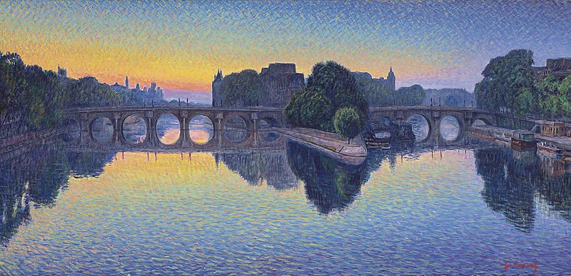 https://commons.wikimedia.org/wiki/File:Gustave_camille_gaston_cariot_pont_neuf_laurore_122559).jpg